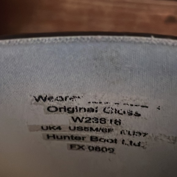 Hunter Black Rain Boots. Size UK 4 , US 5 M / 6F - Picture 9 of 10